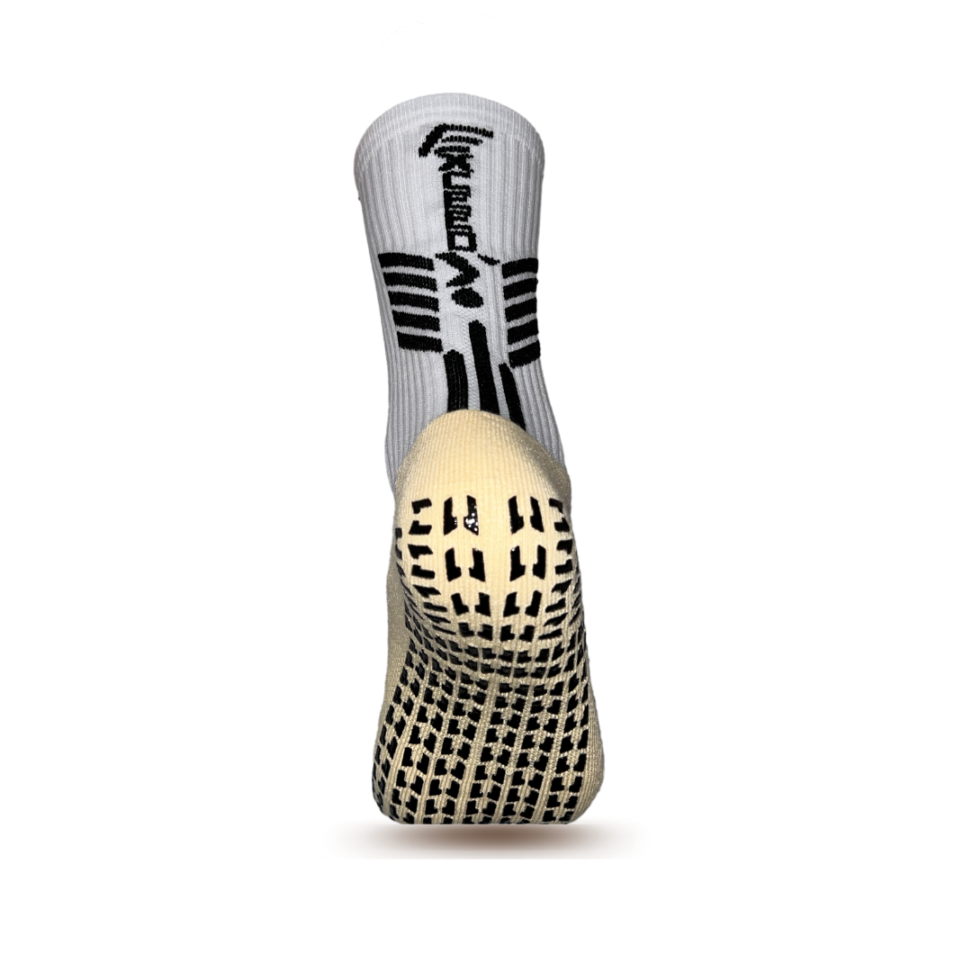 Chaussettes antidérapantes personnalisées PRO-FLY | ExceedYou® | BLANC