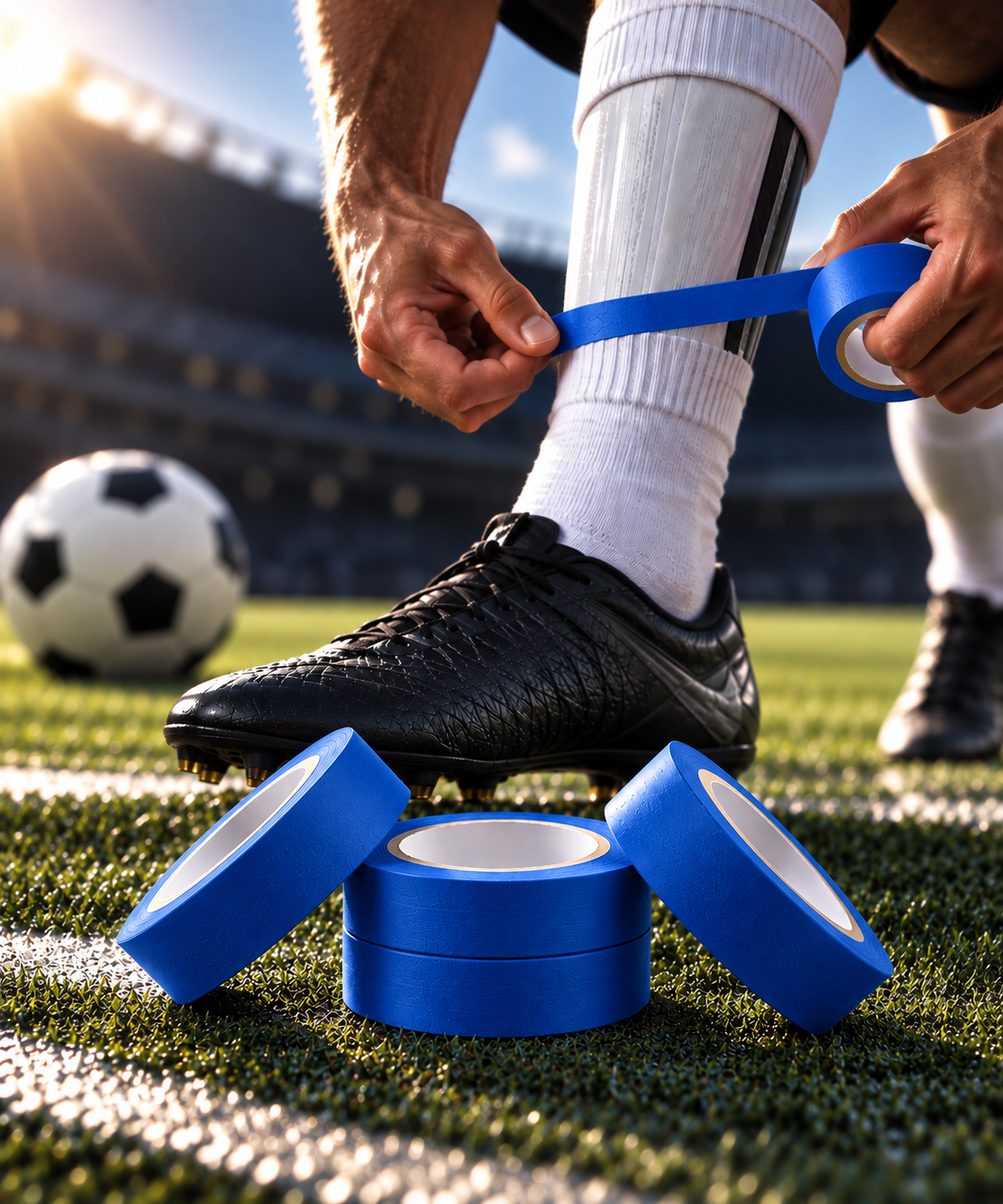 LOT DE 4 ROULEAUX - Adhésifs Colors - Spécial maintien de chaussettes sportives - exceedyou.fr