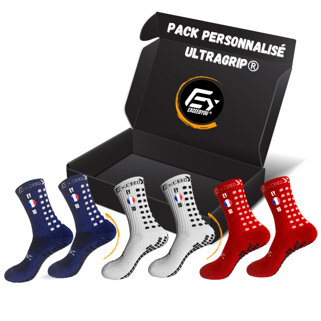 Pack 2+1 OFFERTE Ultragip PERSONNALISÉES (6 couleurs disponibles) - exceedyou.fr
