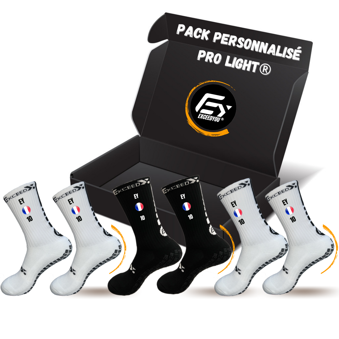 Pack 2+1 OFFERTE Pro Light PERSONNALISÉES (2 couleurs disponibles)