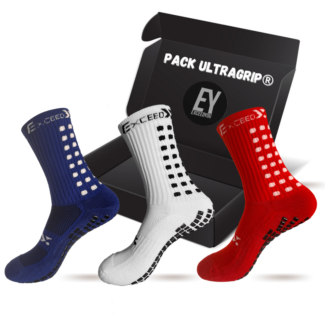 Pack 2 + 1 paires de chaussettes antidérapantes ULTRAGRIP® - exceedyou.fr