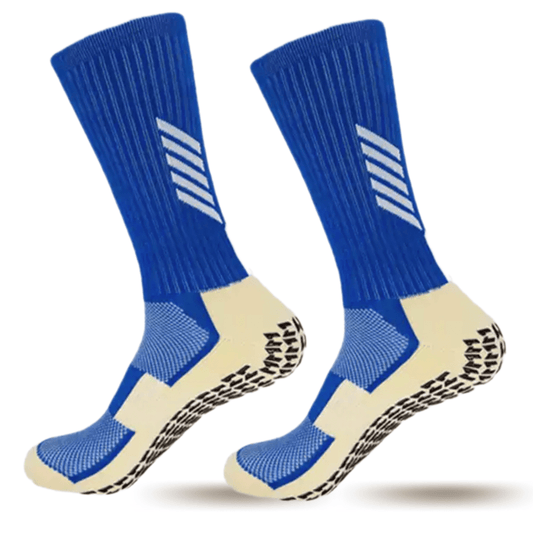 Chaussettes antidérapantes personnalisées PRO - FLY | ExceedYou® | BLEU - exceedyou.fr