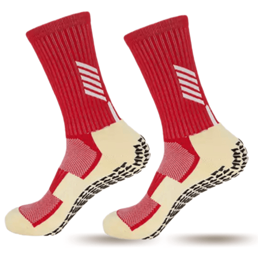 Chaussettes antidérapantes personnalisées PRO - FLY | ExceedYou® | ROUGE - exceedyou.fr
