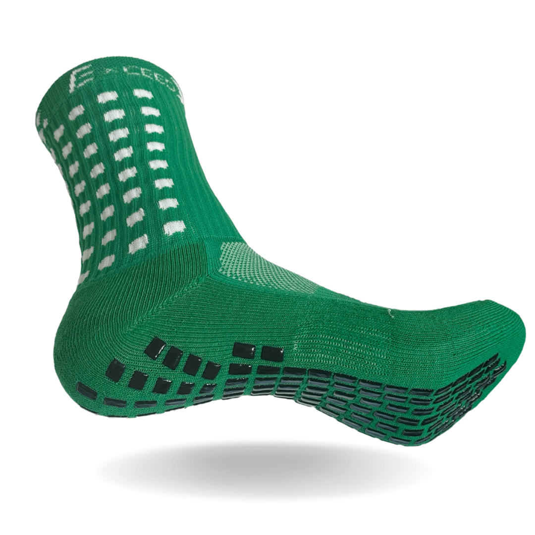 Chaussettes antidérapantes personnalisées ULTRAGRIP | ExceedYou® | VERT - exceedyou.fr