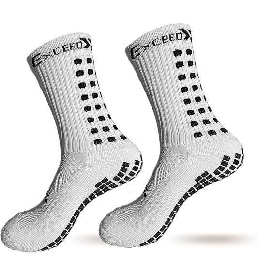 Chaussettes antidérapantes ULTRAGRIP - PERSONNALISABLE - NOUVEAUTÉ - BLANC - exceedyou.fr