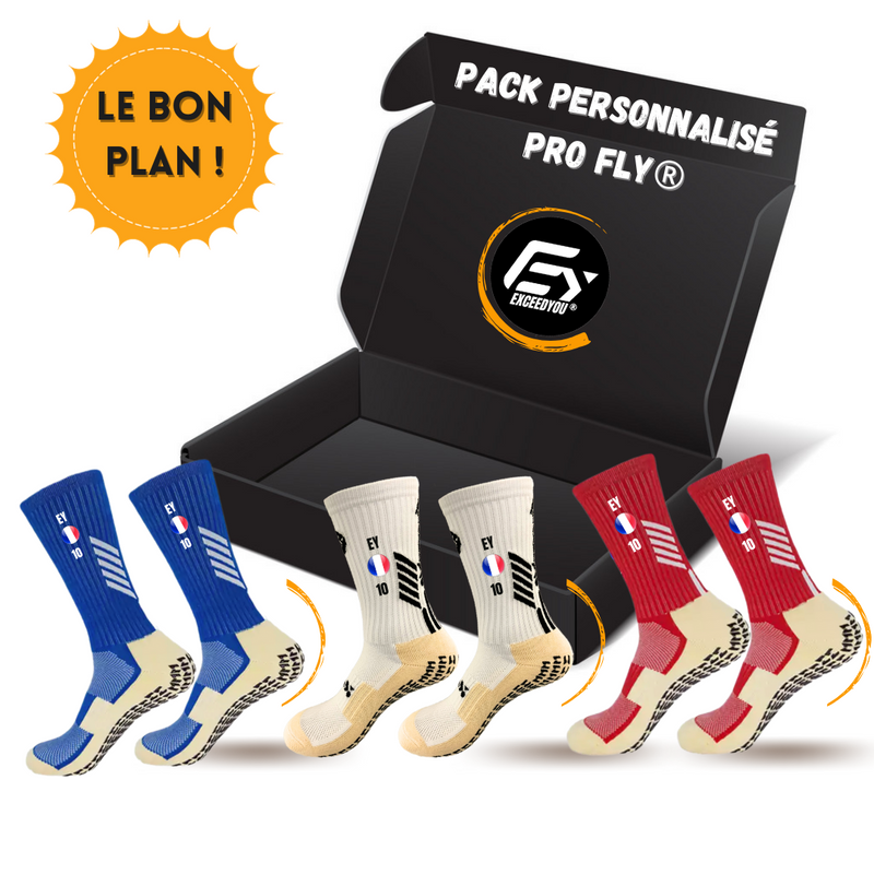 Pack x3 PRO FLY personnalisées (4 couleurs disponibles)