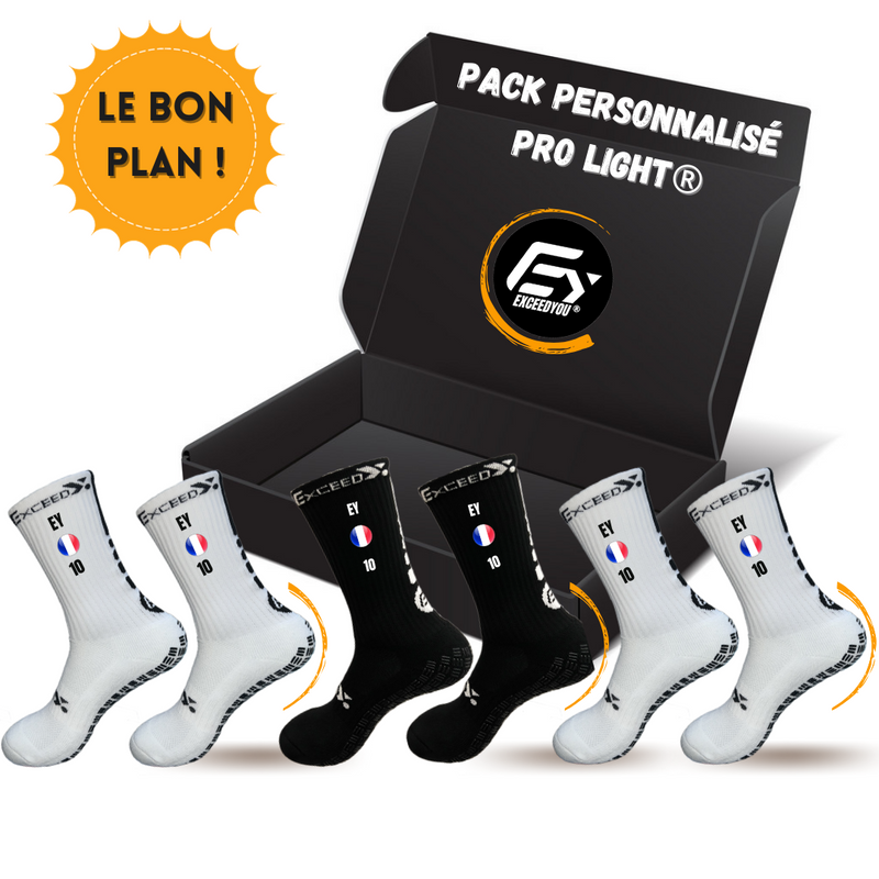 Pack x3 PRO LIGHT personnalisées (2 couleurs disponibles)