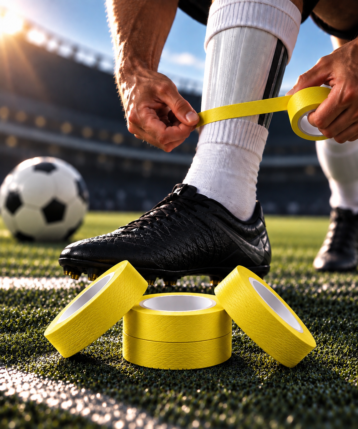 LOT DE 4 ROULEAUX - Adhésifs Colors - Spécial maintien de chaussettes sportives - exceedyou.fr