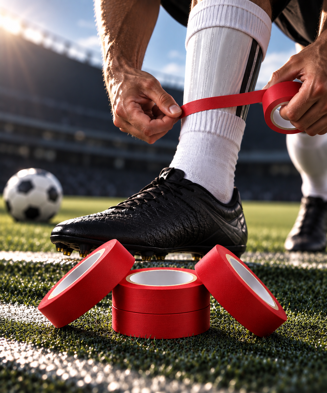 LOT DE 4 ROULEAUX - Adhésifs Colors - Spécial maintien de chaussettes sportives - exceedyou.fr