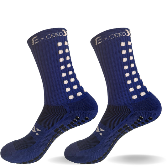 chaussettes antidérapantes personnalisées Ultragrip bleu