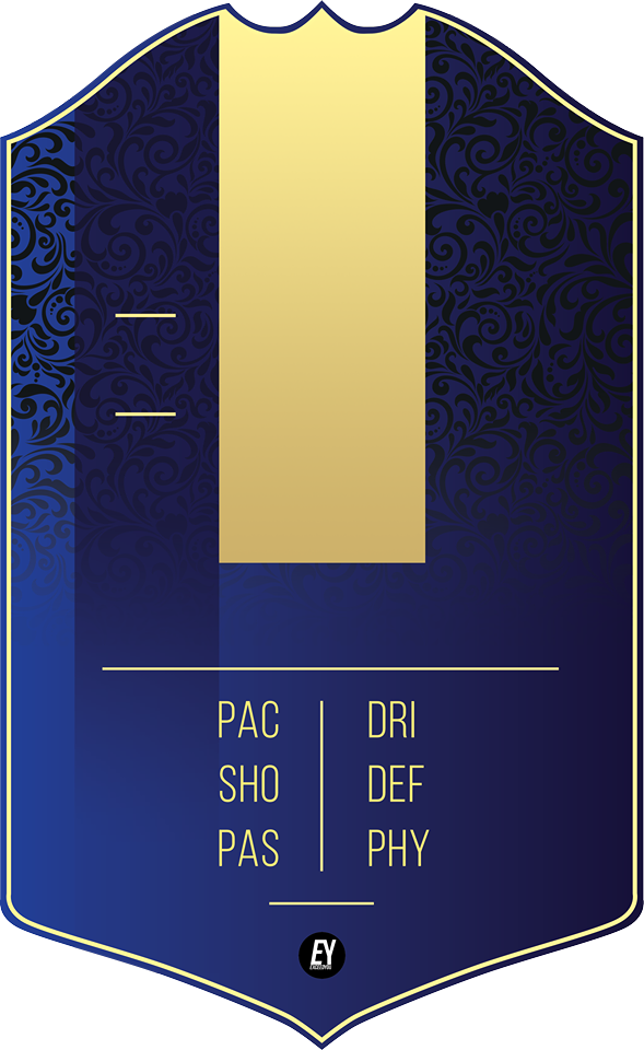 carte fifa personnalisée DUTY bleu et or